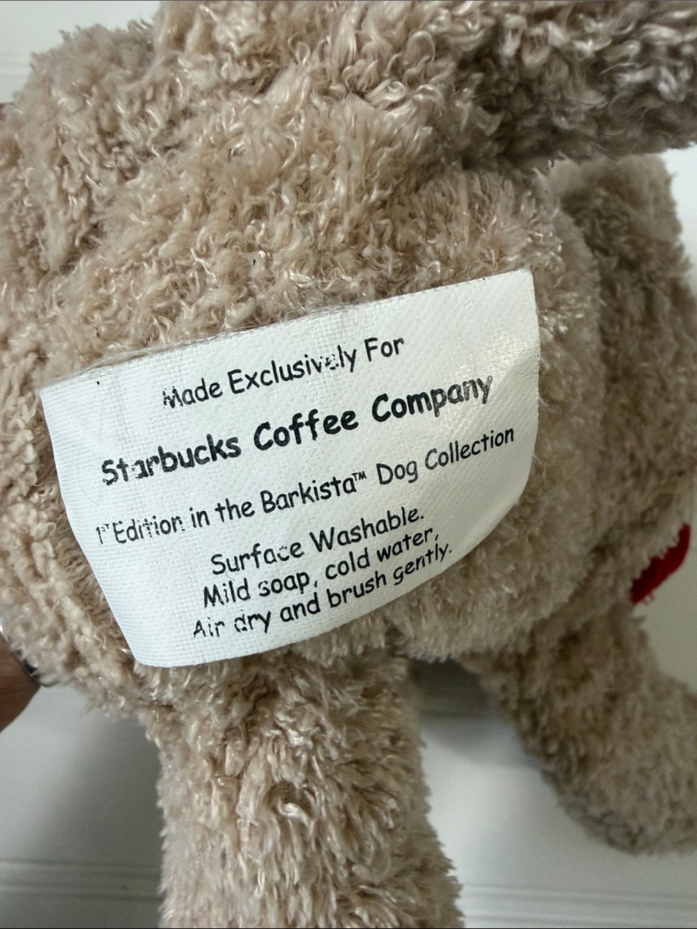 Starbucks Barkista Dog Plush 2003 1st Edition Coffee Company Stuffed Animal - Picture 4 of 4